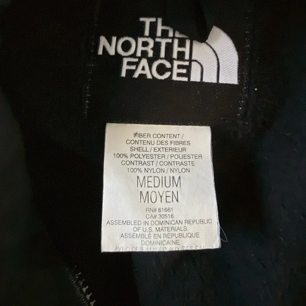 The North Face Denali Black Zip Pockets Fleece Outdoor Hiking Vest Sz M